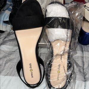 Seven Dials Monochrome Strappy Sandals